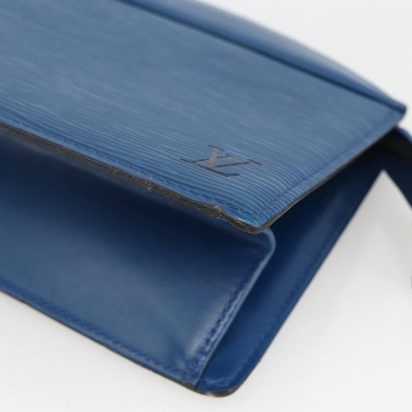 LOUIS VUITTON Epi Trousse Crete Pouch Blue M48405 LV Auth BAZ282