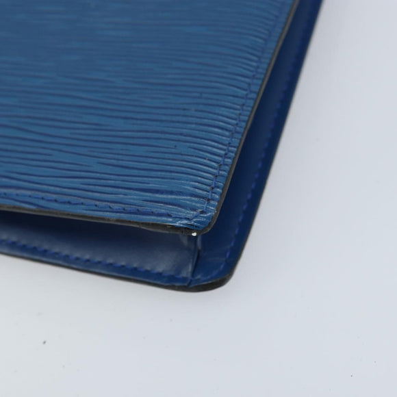 LOUIS VUITTON Epi Trousse Crete Pouch Blue M48405 LV Auth BAZ283