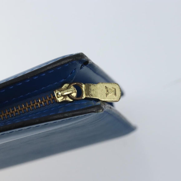 LOUIS VUITTON Epi Trousse Crete Pouch Blue M48405 LV Auth BAZ283