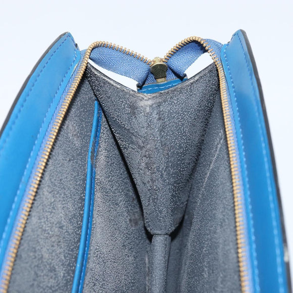 LOUIS VUITTON Epi Trousse Crete Pouch Blue M48405 LV Auth BAZ283