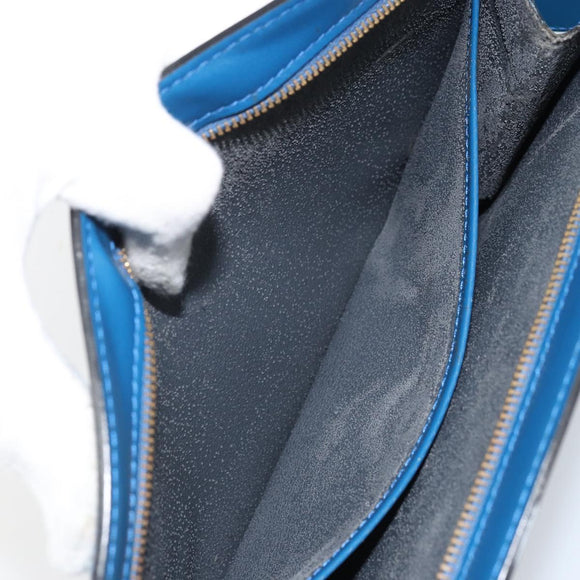 LOUIS VUITTON Epi Trousse Crete Pouch Blue M48405 LV Auth BAZ283