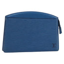 LOUIS VUITTON Epi Trousse Crete Pouch Blue M48405 LV Auth BAZ283-1