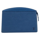 LOUIS VUITTON Epi Trousse Crete Pouch Blue M48405 LV Auth BAZ283-13