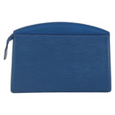 LOUIS VUITTON Epi Trousse Crete Pouch Blue M48405 LV Auth BAZ283-2