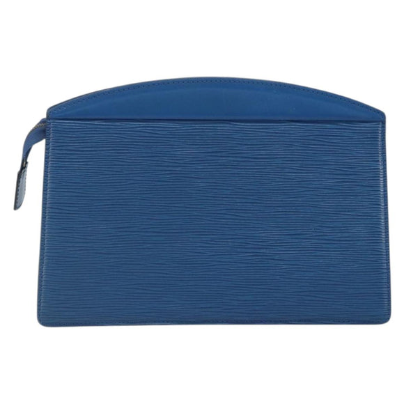 LOUIS VUITTON Epi Trousse Crete Pouch Blue M48405 LV Auth BAZ283