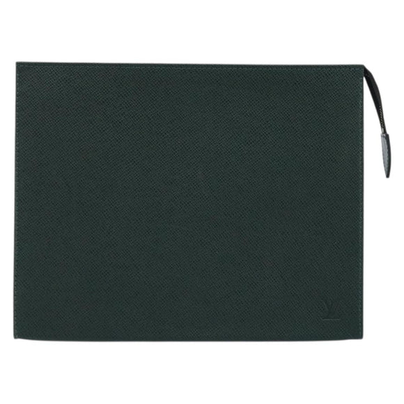 LOUIS VUITTON Taiga Poche Toilette 26 Pouch Epicea LV Auth BAZ284