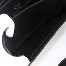 CELINE Shoulder Bag Leather Black Gold Auth BAZ288-24