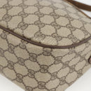 GUCCI GG Supreme Web Sherry Line Bag PVC Beige Gold 164 02 077 Auth BAZ289-12