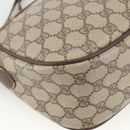 GUCCI GG Supreme Web Sherry Line Bag PVC Beige Gold 164 02 077 Auth BAZ289-13