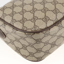GUCCI GG Supreme Web Sherry Line Bag PVC Beige Gold 164 02 077 Auth BAZ289-15