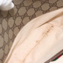GUCCI GG Supreme Web Sherry Line Bag PVC Beige Gold 164 02 077 Auth BAZ289-24