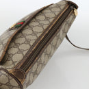 GUCCI GG Supreme Web Sherry Line Bag PVC Beige Gold 164 02 077 Auth BAZ289-6