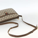 GUCCI GG Supreme Web Sherry Line Bag PVC Beige Gold 164 02 077 Auth BAZ289-7