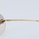 CHANEL Sunglasses metal Gold CC Auth BAZ294-11