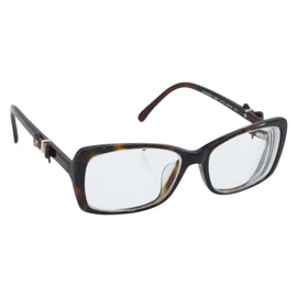 CHANEL Glasses metal Brown CC Auth BAZ296