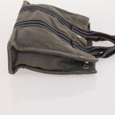 Burberrys Hermes Nova Check Hand Bag Canvas nylon 4 Set Beige Gray Auth BAZ311-17