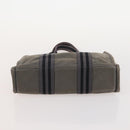 Burberrys Hermes Nova Check Hand Bag Canvas nylon 4 Set Beige Gray Auth BAZ311-19
