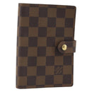 LOUIS VUITTON Damier Ebene Agenda PM Day Planner Cover R20700 LV Auth BAZ312-1