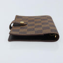 LOUIS VUITTON Damier Ebene Agenda PM Day Planner Cover R20700 LV Auth BAZ312-5