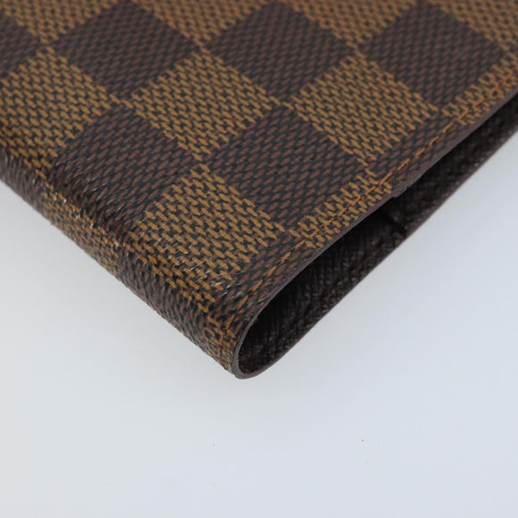 LOUIS VUITTON Damier Ebene Agenda PM Day Planner Cover R20700 LV Auth BAZ312