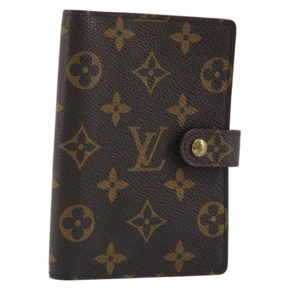 LOUIS VUITTON Monogram Agenda PM Day Planner Cover R20005 LV Auth BAZ314