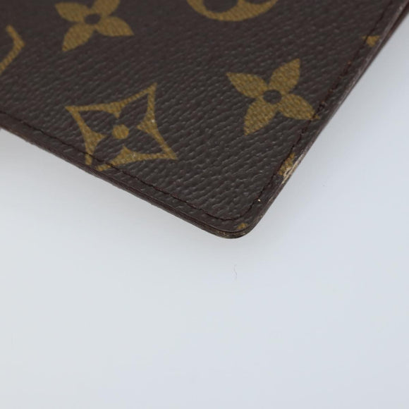 LOUIS VUITTON Monogram Agenda PM Day Planner Cover R20005 LV Auth BAZ314