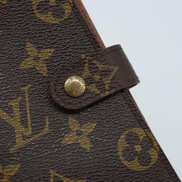 LOUIS VUITTON Monogram Agenda PM Day Planner Cover R20005 LV Auth BAZ314
