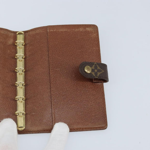 LOUIS VUITTON Monogram Agenda PM Day Planner Cover R20005 LV Auth BAZ314