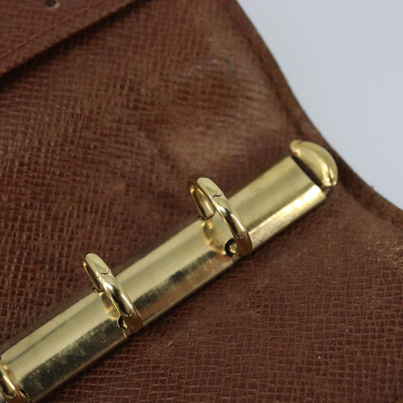 LOUIS VUITTON Monogram Agenda PM Day Planner Cover R20005 LV Auth BAZ314