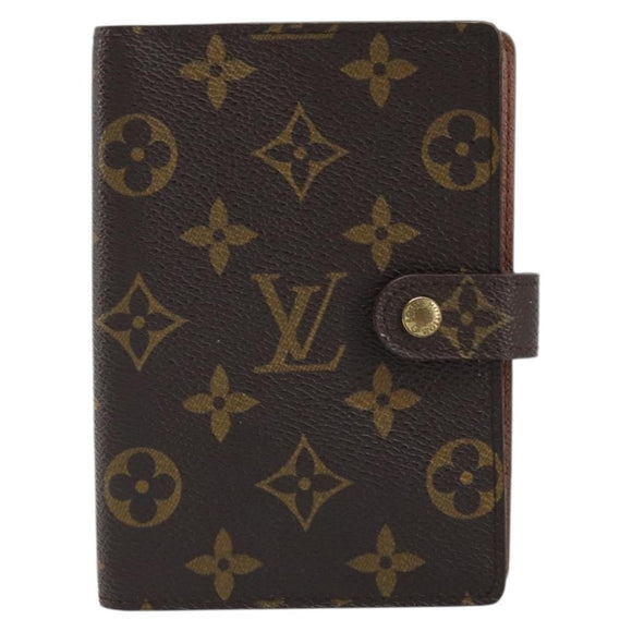 LOUIS VUITTON Monogram Agenda PM Day Planner Cover R20005 LV Auth BAZ314