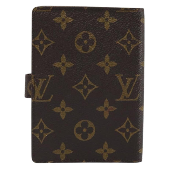 LOUIS VUITTON Monogram Agenda PM Day Planner Cover R20005 LV Auth BAZ314
