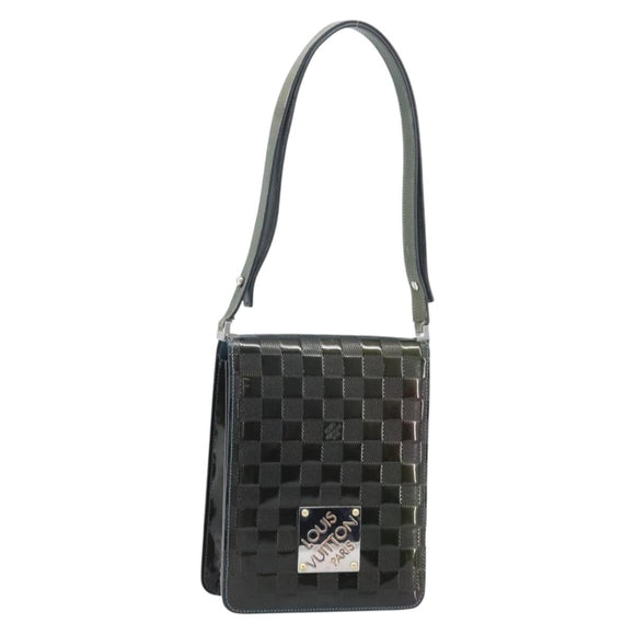 LOUIS VUITTON Damier Vernis Club Bag Green Petrol blue M92128 LV Auth BAZ406