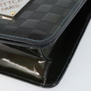 LOUIS VUITTON Damier Vernis Club Bag Green Petrol blue M92128 LV Auth BAZ406-15