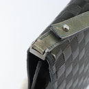LOUIS VUITTON Damier Vernis Club Bag Green Petrol blue M92128 LV Auth BAZ406-8