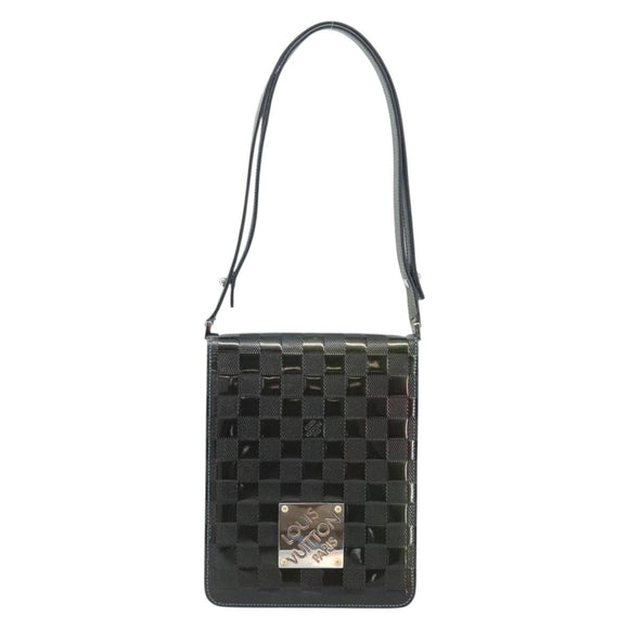 LOUIS VUITTON Damier Vernis Club Bag Green Petrol blue M92128 LV Auth BAZ406