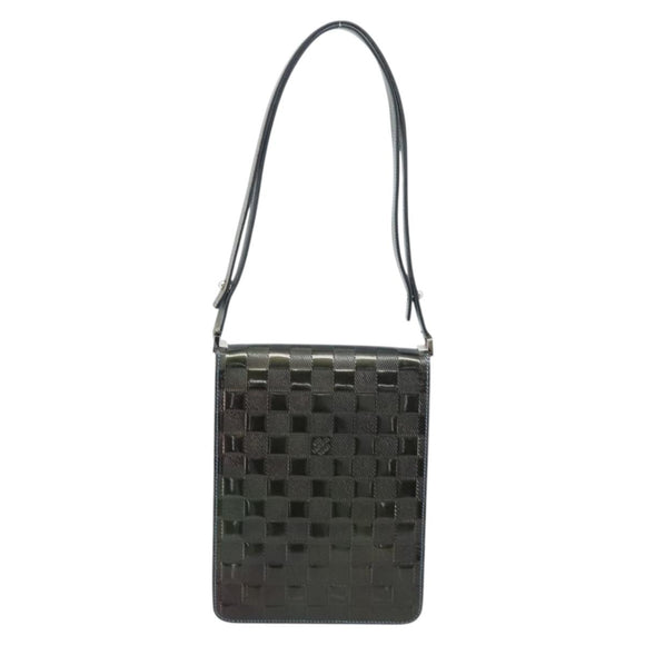 LOUIS VUITTON Damier Vernis Club Bag Green Petrol blue M92128 LV Auth BAZ406