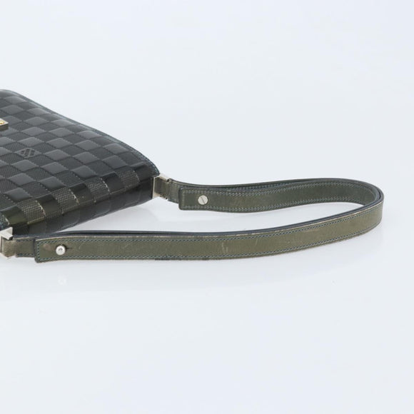 LOUIS VUITTON Damier Vernis Club Bag Green Petrol blue M92128 LV Auth BAZ406