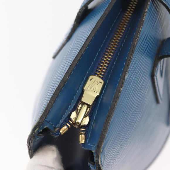 LOUIS VUITTON Epi Saint Jacques Shopping Shoulder Bag Blue M52275 LV Auth BAZ408