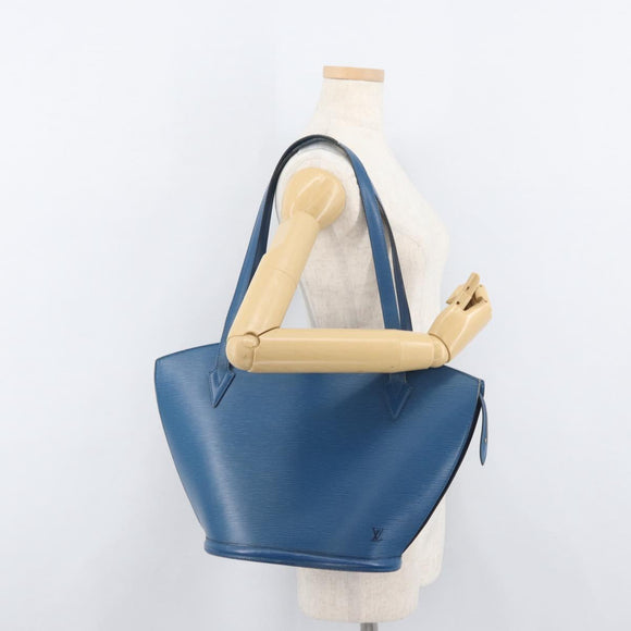 LOUIS VUITTON Epi Saint Jacques Shopping Shoulder Bag Blue M52275 LV Auth BAZ408