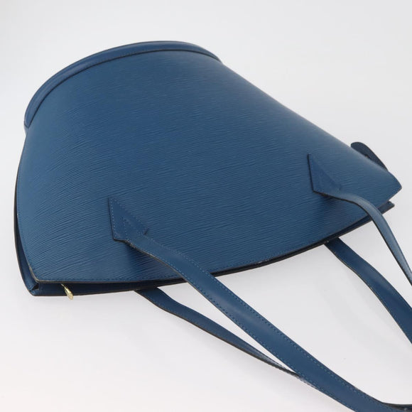 LOUIS VUITTON Epi Saint Jacques Shopping Shoulder Bag Blue M52275 LV Auth BAZ408