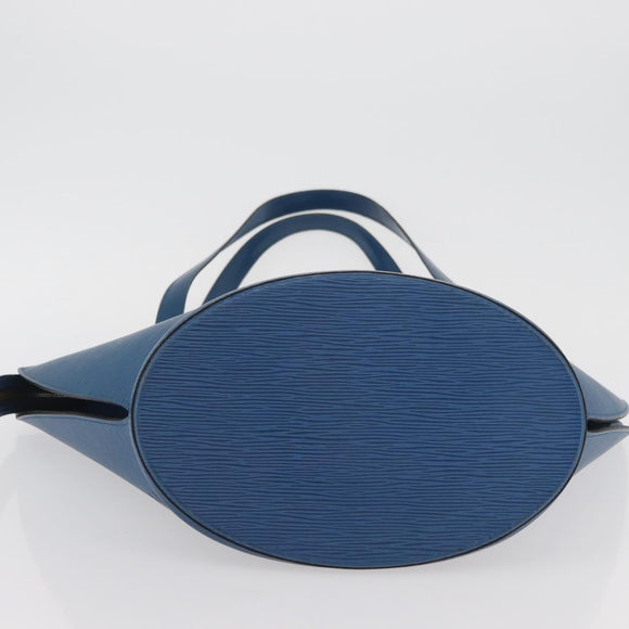 LOUIS VUITTON Epi Saint Jacques Shopping Shoulder Bag Blue M52275 LV Auth BAZ408