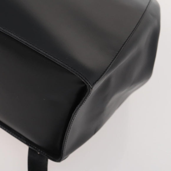 CELINE Backpack Leather Black Gold Auth BAZ409