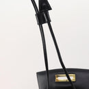 CELINE Backpack Leather Black Gold Auth BAZ409-20