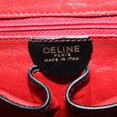 CELINE Backpack Leather Black Gold Auth BAZ409-23
