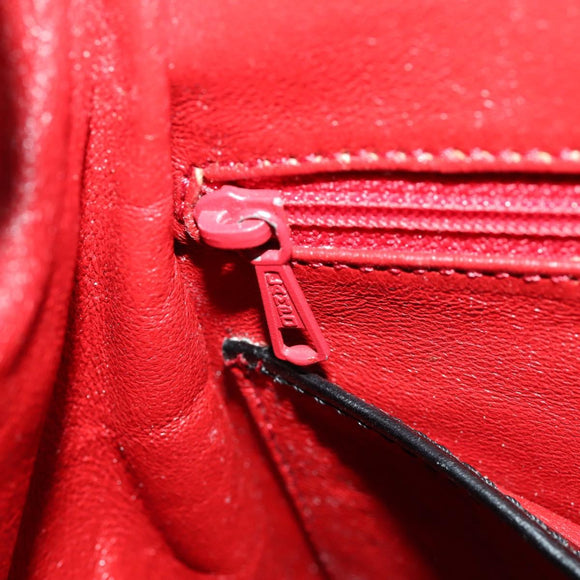 CELINE Backpack Leather Black Gold Auth BAZ409