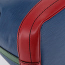LOUIS VUITTON Epi Tricolor Noe Shoulder Bag Blue Red Green M44082 LV Auth BAZ411-15