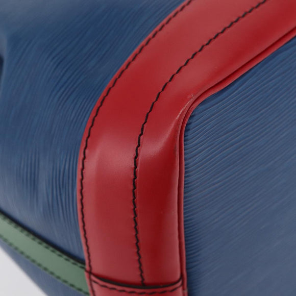 LOUIS VUITTON Epi Tricolor Noe Schoudertas Blauw Rood Groen M44082 LV Auth BAZ411