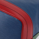 LOUIS VUITTON Epi Tricolor Noe Shoulder Bag Blue Red Green M44082 LV Auth BAZ411-16