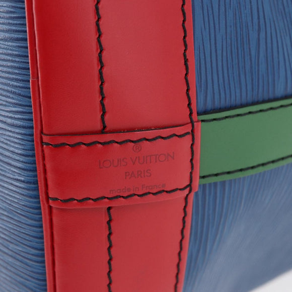 LOUIS VUITTON Epi Tricolor Noe Shoulder Bag Blue Red Green M44082 LV Auth BAZ411