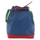LOUIS VUITTON Epi Tricolor Noe Shoulder Bag Blue Red Green M44082 LV Auth BAZ411-13